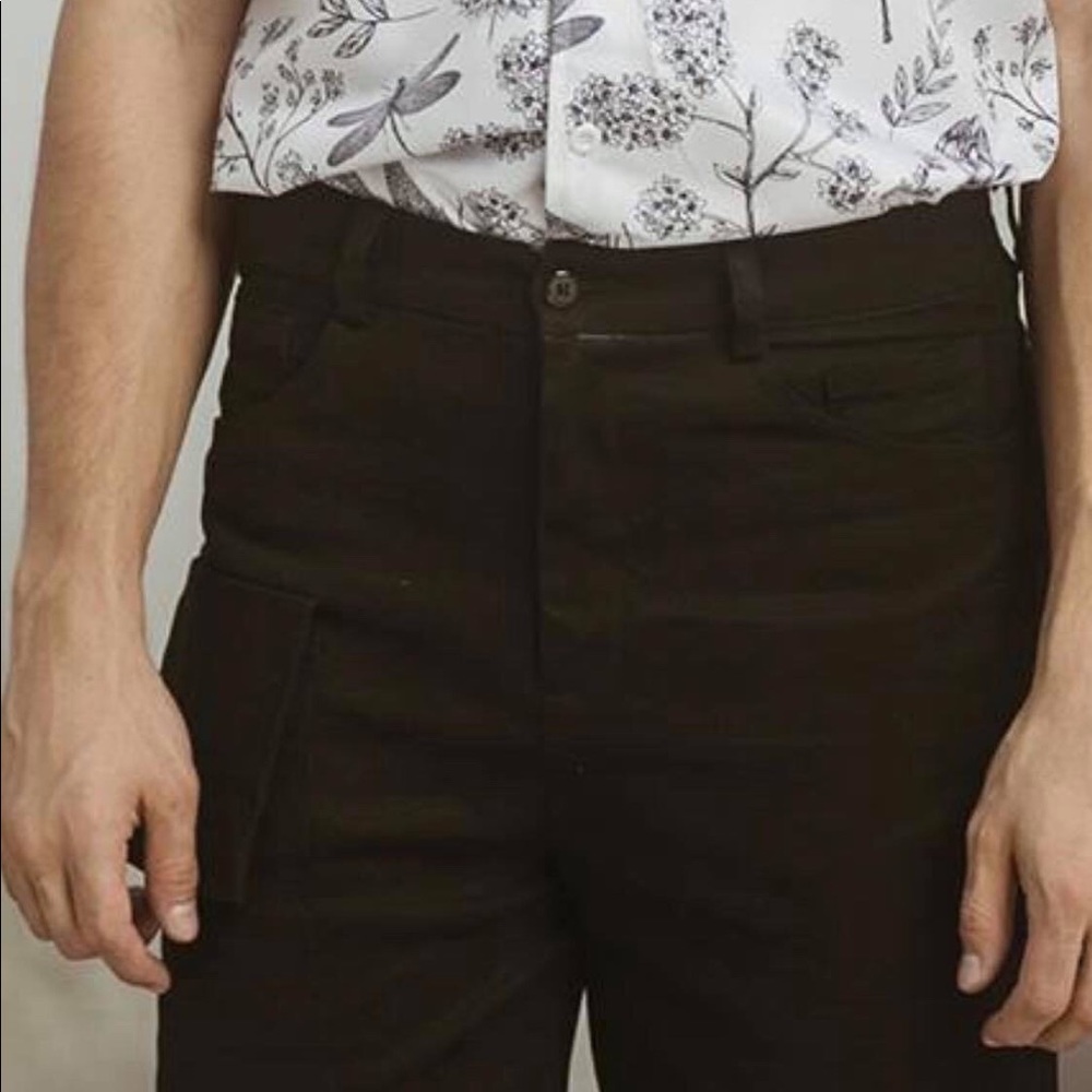 Mens High Fashion Shorts Black Size 28-29